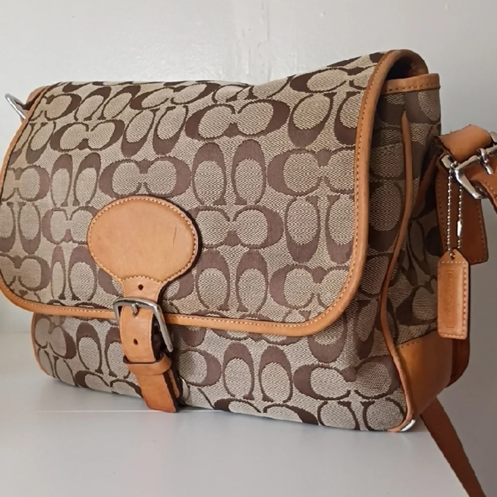 Vintage Coach Signature Frankie Crossbody Bag #6081